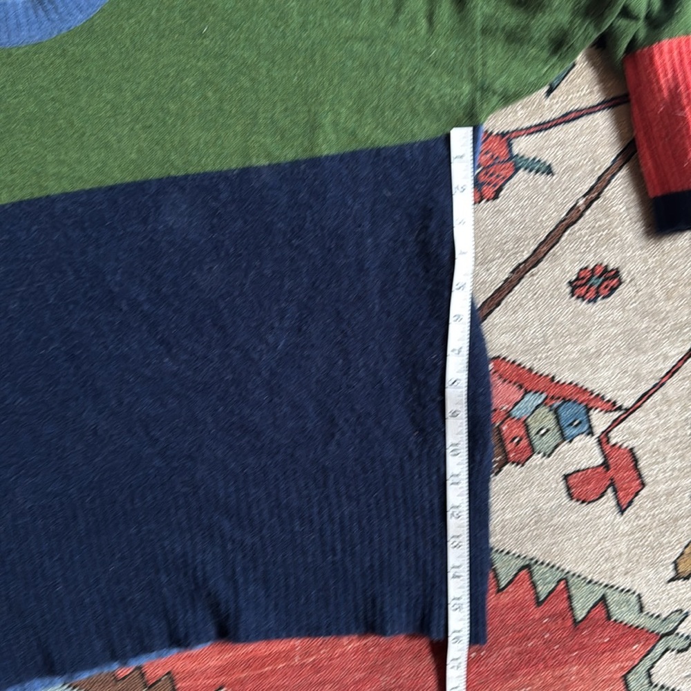 Brora 100% Women’s Cashmere Green and Navy Sweater, size M/L - Picture 11 of 12